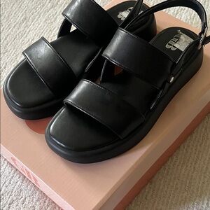 Gianni Bini Black Strappy Sandals